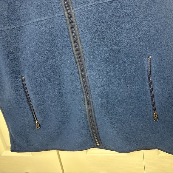 PATAGONIA Synchilla Blue Fleece Vest Jacket Coat Zippered Pockets Layering Prep - Picture 3 of 8